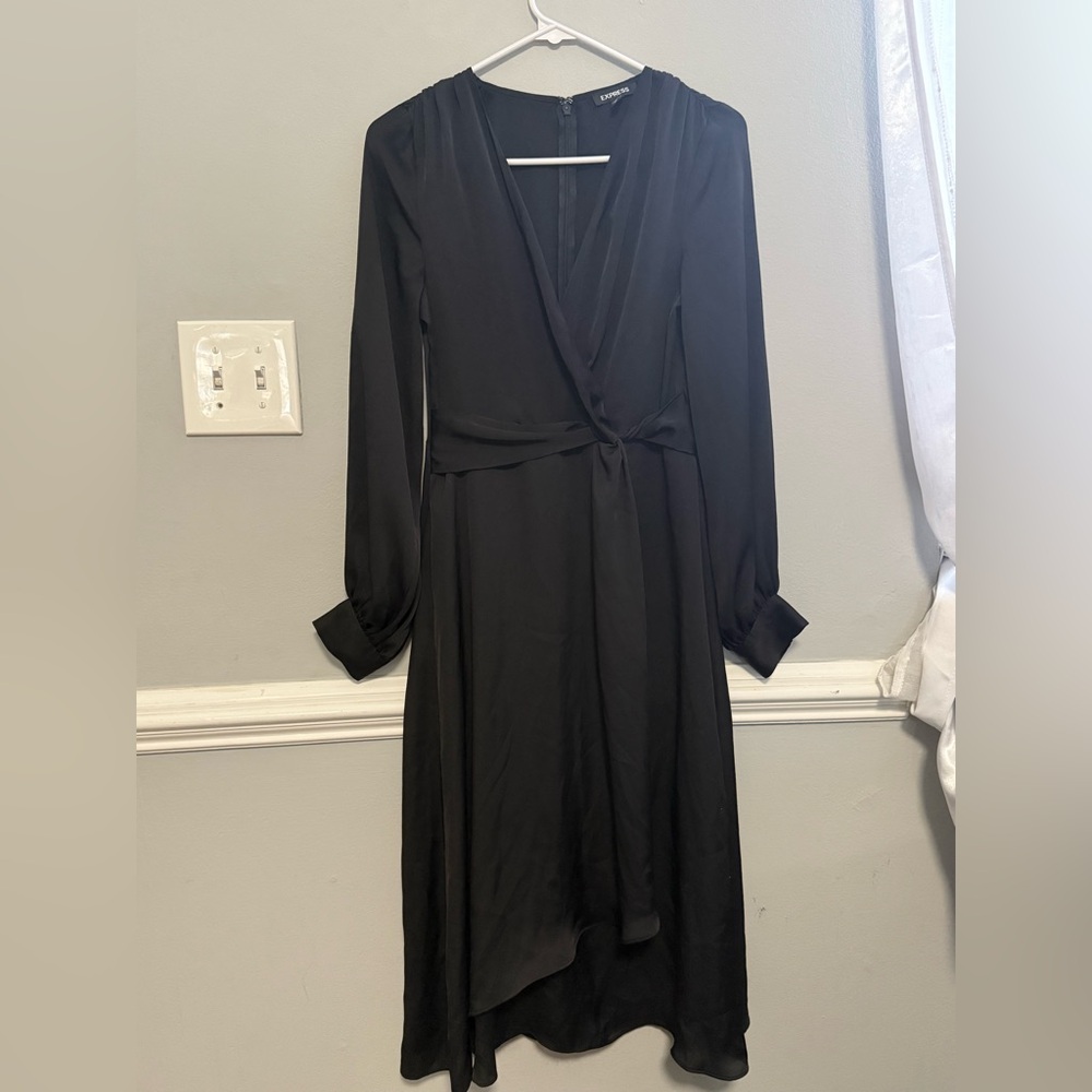 Express Black Long Sleeve Dress